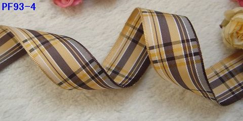 DIY手工發(fā)夾優(yōu)選材料 25mm臺(tái)灣格子絲帶批發(fā)指南